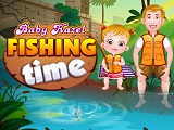 Baby hazel fishing time